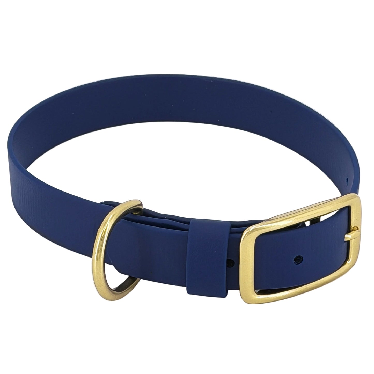 Traditional Dog Collar - BioThane® with Brass Hardware